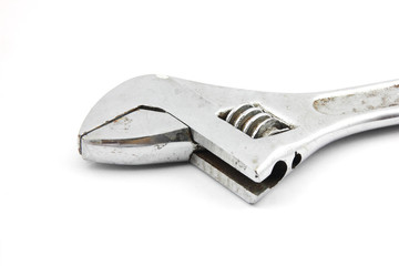 Obraz premium Adjustable wrench isolated on white background