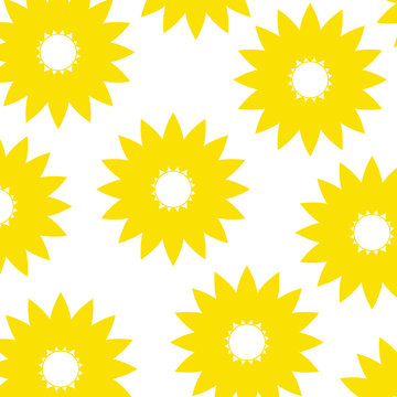 Hintergrund mit Sonnenblumen