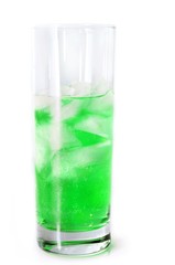 Green fizzy water.