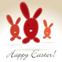 easter greeting card - vector illustration