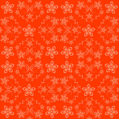 Seamless vector background with flowers