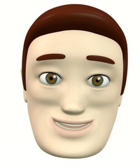 cartoon face - smiling