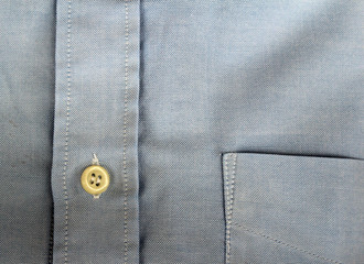 Close up shirt with pocket and button