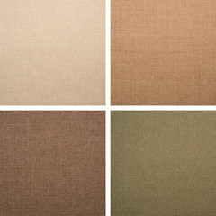Fototapeta premium Set from backgrounds of textile texture