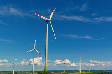 Windrad eines Wind Kraftwerkes für Strom