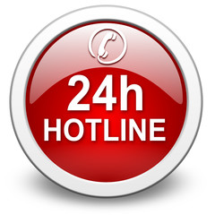 24h Hotline, push-button, Vektor