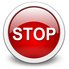 STOP, vector button