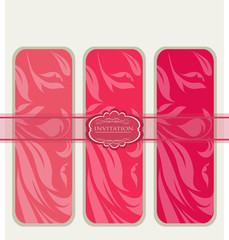 Set of invitation card vector