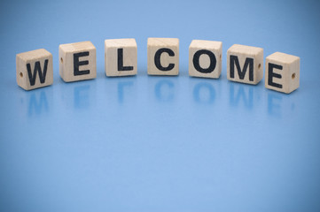 Obraz premium Word WELCOME