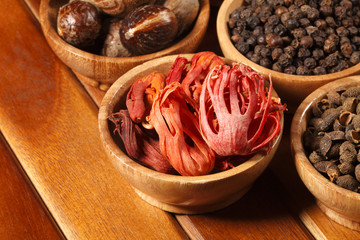 Variety of raw Indian Spices