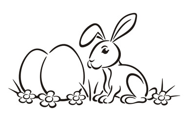 Easter Rabbit Graphic