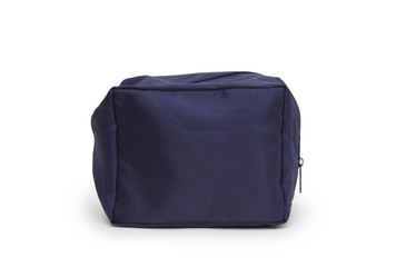 Blue  bag on a white background