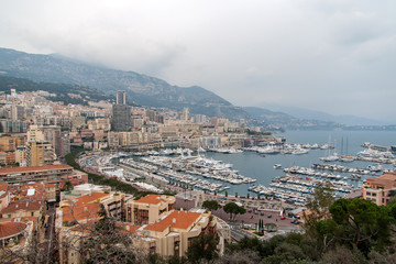 Naklejka na ściany i meble Port Hercules, La Condamine, Monte Carlo w Monako