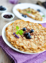 pfannkuchen mit heidelbeeren