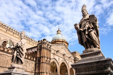 Palermo cathedral art, Sicily, Italy