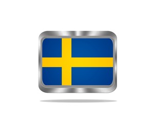 Metal Sweden flag.