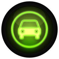 Obraz premium Button Auto Grün