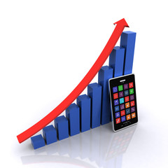 Mobile banking and finance concept © castelberry