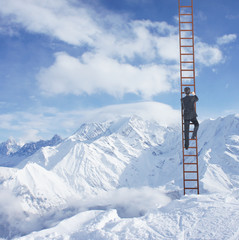 mountains, business concept