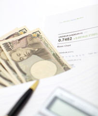 Fototapeta premium Rate of exchange