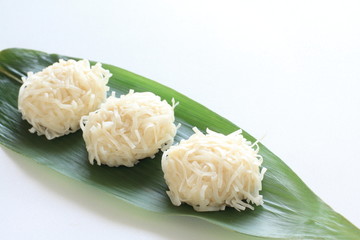 chinese cuisine, steamed Shumai seafood ball for dim sum iamge