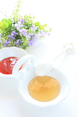  honey with strawberry jam for sweet ingredient image