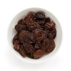 Raisins Isolated
