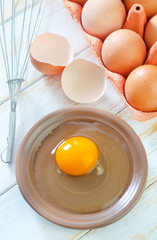 raw eggs