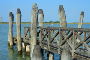 Picturesque wooden dock