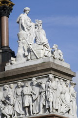 cultural figures at alberts memorial in london