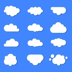 Keuken foto achterwand Hemel set van wolken in de lucht