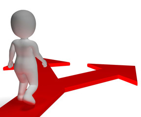 Arrows Choice Showing Options Alternatives Or Choosing