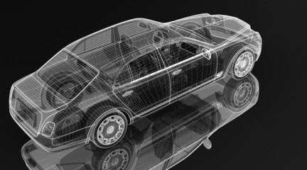 Naklejka premium car .3D model