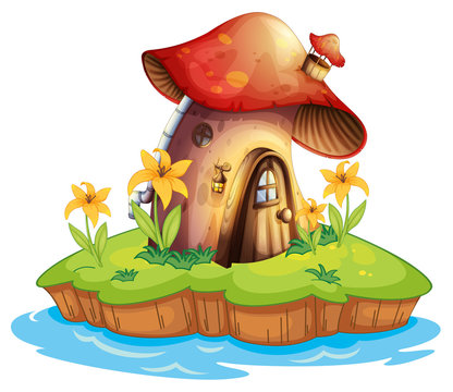 A mushroom house