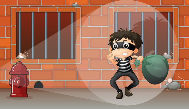 A thief at the jail