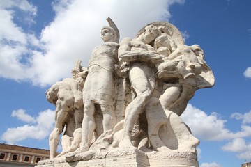 Fototapeta na wymiar Rzym pomnik - Vittorio Emanuele II most
