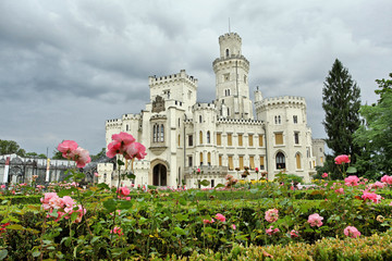 Beautiful renaissance castle Hluboka