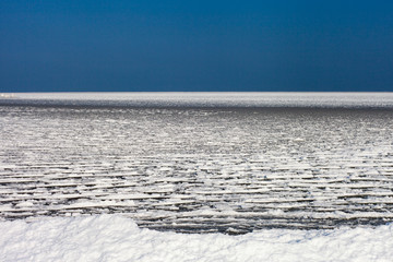 Obraz premium Frozen Baltic sea.