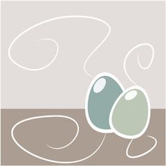 Easter egg background illustration