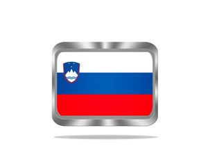 Metal Slovenia flag.