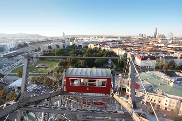 Zelfklevend Fotobehang Panorama van de stad Wenen © JRP Studio