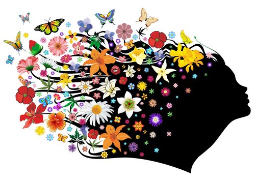 Mother Nature Springtime-Madre Natura Primavera-Vector