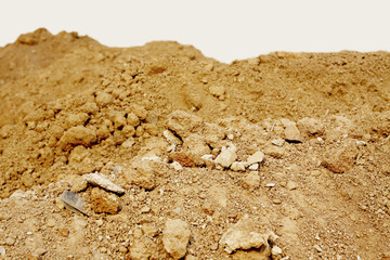 Fototapeta na wymiar Stos suchej gleby