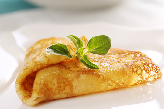 Pancake with oregano