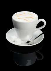 Cup of cappuccino. Coffee