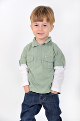 boy with hands in pockets