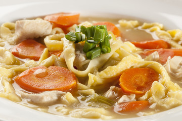 Homemade Organic Chicken Noodle Soup