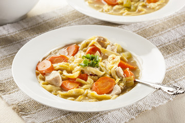 Homemade Organic Chicken Noodle Soup