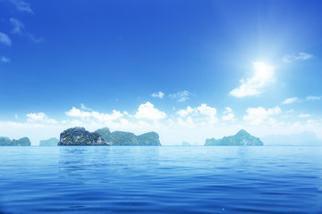 Plakat wyspy na Morzu Andamańskim Tajlandii