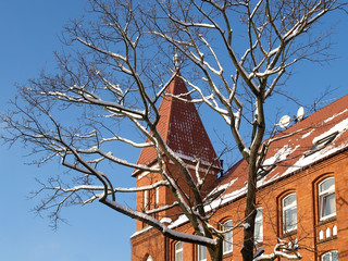 The old building in Kaliningrad